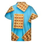 Fresh Waffles Print Men's Short Sleeve Shirt