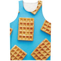 Fresh Waffles Print Men's Tank Top