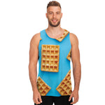 Fresh Waffles Print Men's Tank Top