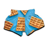 Fresh Waffles Print Muay Thai Boxing Shorts