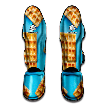 Fresh Waffles Print Muay Thai Shin Guard