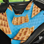 Fresh Waffles Print Pet Car Back Seat Cover