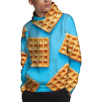 Fresh Waffles Print Pullover Hoodie