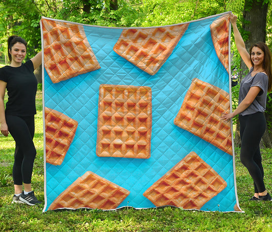 Fresh Waffles Print Quilt