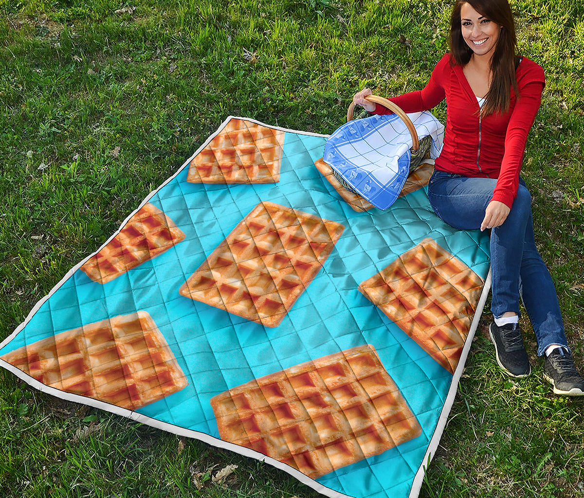 Fresh Waffles Print Quilt