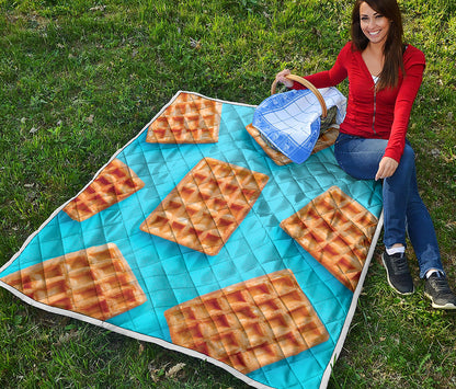 Fresh Waffles Print Quilt