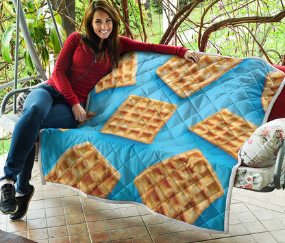 Fresh Waffles Print Quilt