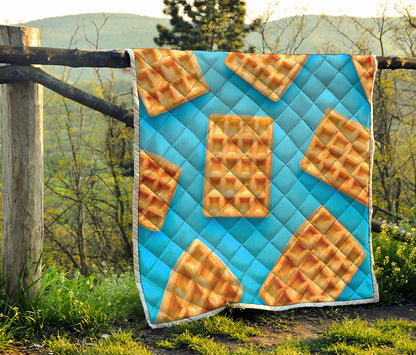 Fresh Waffles Print Quilt