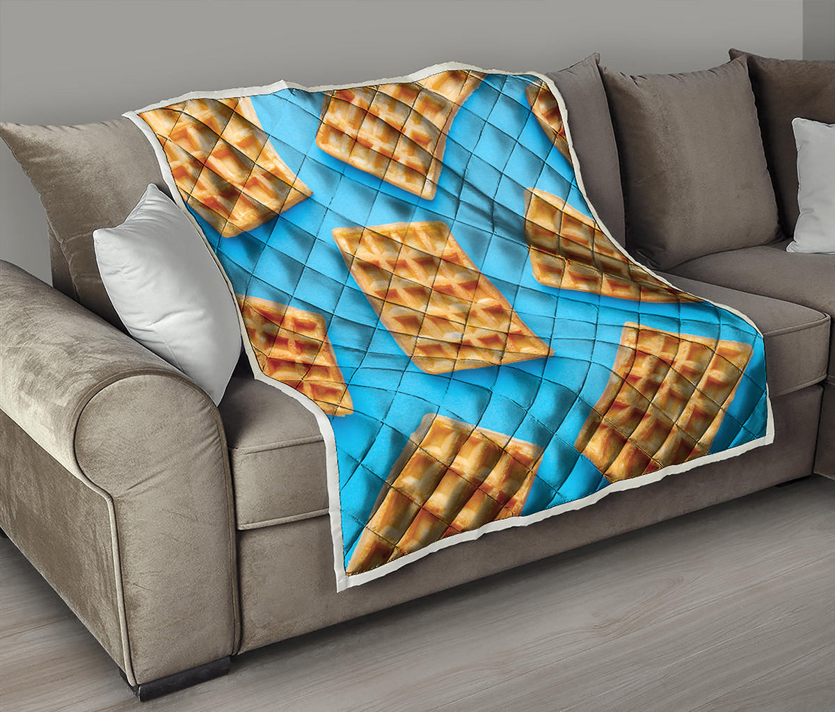 Fresh Waffles Print Quilt