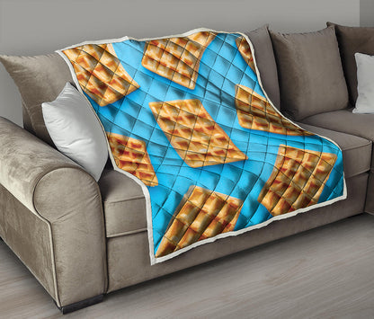 Fresh Waffles Print Quilt