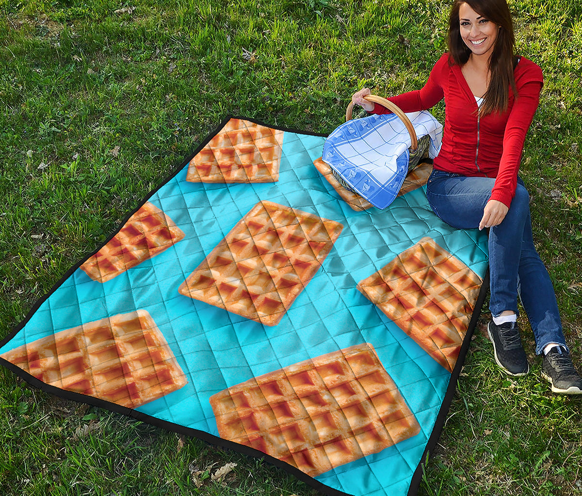 Fresh Waffles Print Quilt