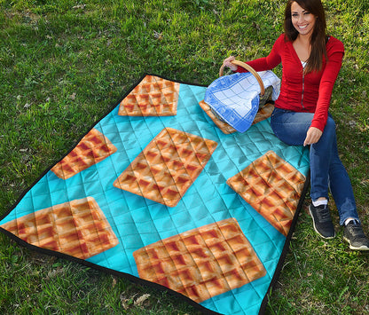 Fresh Waffles Print Quilt