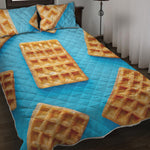 Fresh Waffles Print Quilt Bed Set