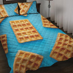 Fresh Waffles Print Quilt Bed Set