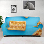 Fresh Waffles Print Sofa Cover