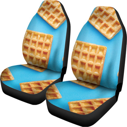 Fresh Waffles Print Universal Fit Car Seat Covers