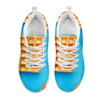 Fresh Waffles Print White Sneakers
