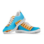 Fresh Waffles Print White Sneakers