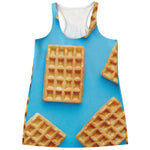 Fresh Waffles Print Women's Racerback Tank Top