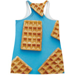 Fresh Waffles Print Women's Racerback Tank Top