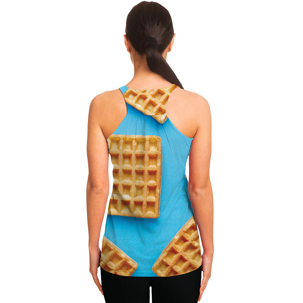 Fresh Waffles Print Women's Racerback Tank Top