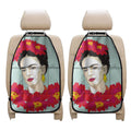 Frida Kahlo And Floral Print Car Seat Organizers