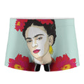 Frida Kahlo And Floral Print Men's Boxer Briefs