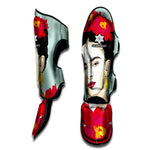 Frida Kahlo And Floral Print Muay Thai Shin Guard