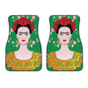 Frida Kahlo And Pink Floral Print Front Car Floor Mats