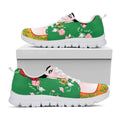 Frida Kahlo And Pink Floral Print White Running Shoes