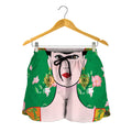 Frida Kahlo And Pink Floral Print Women's Shorts