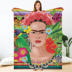 Frida Kahlo Serape Print Blanket