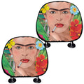 Frida Kahlo Serape Print Car Headrest Covers