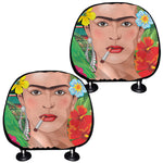 Frida Kahlo Serape Print Car Headrest Covers