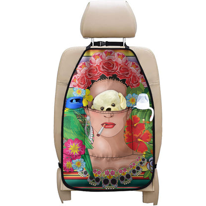 Frida Kahlo Serape Print Car Seat Organizers