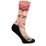 Frida Kahlo Serape Print Crew Socks