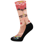 Frida Kahlo Serape Print Crew Socks