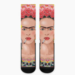 Frida Kahlo Serape Print Crew Socks