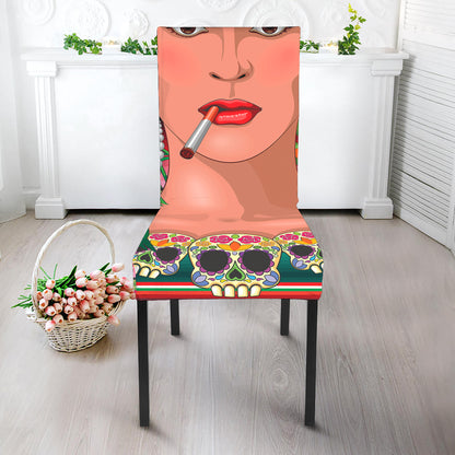 Frida Kahlo Serape Print Dining Chair Slipcover