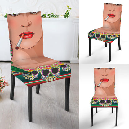 Frida Kahlo Serape Print Dining Chair Slipcover