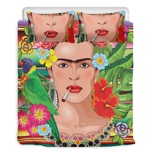 Frida Kahlo Serape Print Duvet Cover Bedding Set