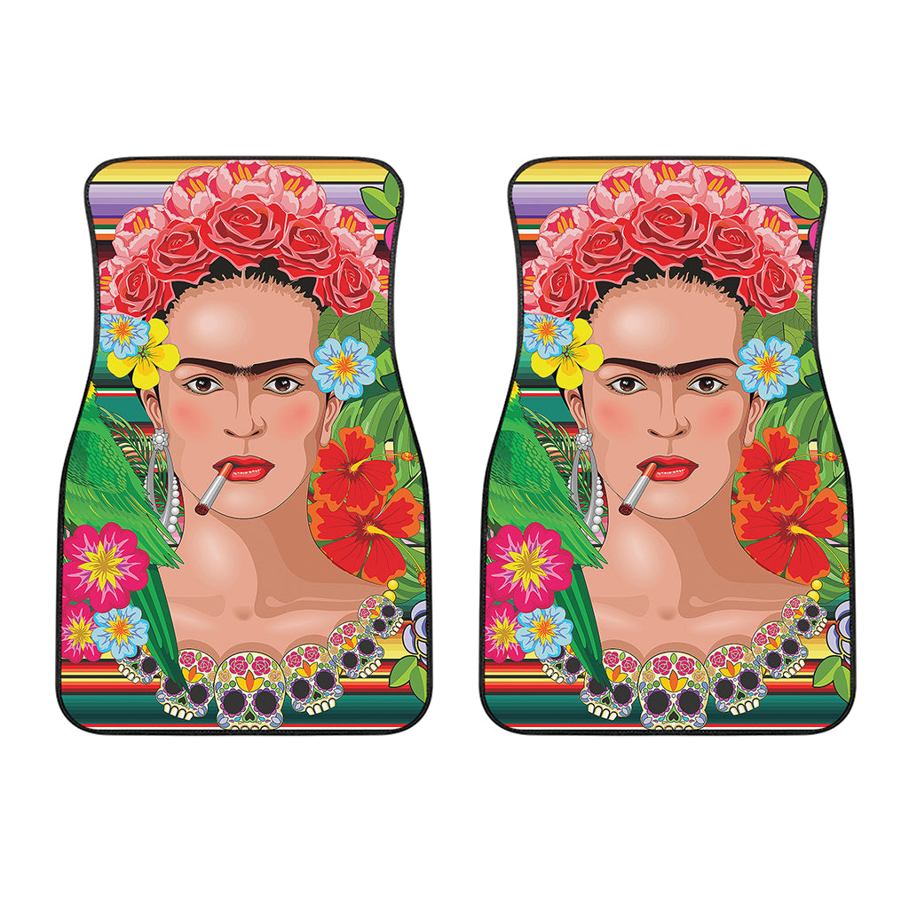 Frida Kahlo Serape Print Front Car Floor Mats