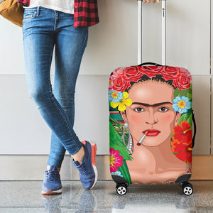 Frida Kahlo Serape Print Luggage Cover