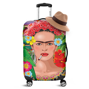 Frida Kahlo Serape Print Luggage Cover