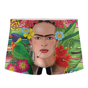 Frida Kahlo Serape Print Men's Boxer Briefs