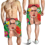 Frida Kahlo Serape Print Men's Shorts
