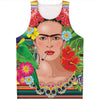 Frida Kahlo Serape Print Men's Tank Top