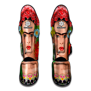 Frida Kahlo Serape Print Muay Thai Shin Guard