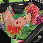 Frida Kahlo Serape Print Pet Car Back Seat Cover