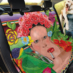 Frida Kahlo Serape Print Pet Car Back Seat Cover